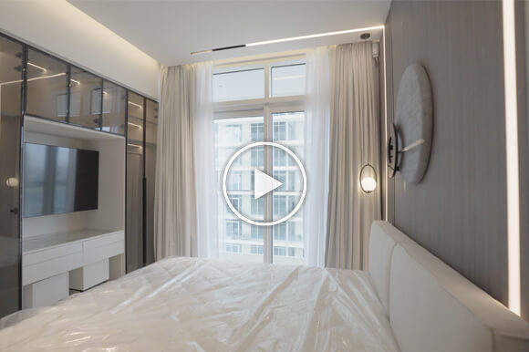 A modern apartment bedroom video