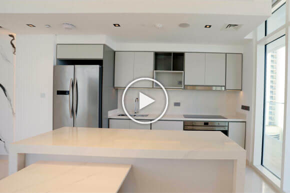 A modern apartment kitchen video