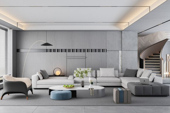 luxury living room interior design image