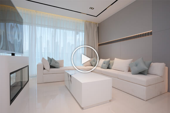 living room interior design and fitout video