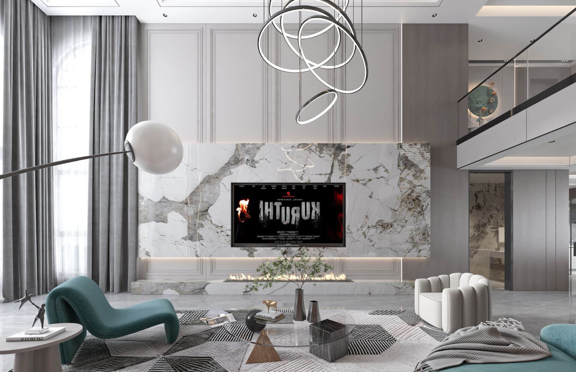 living room interior design dubai